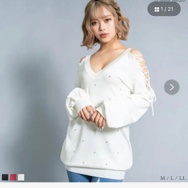 夢展望(ユメテンボウ)の夢展望　セクシー　可愛い　あみあみ レディースのトップス(Tシャツ(長袖/七分))の商品写真