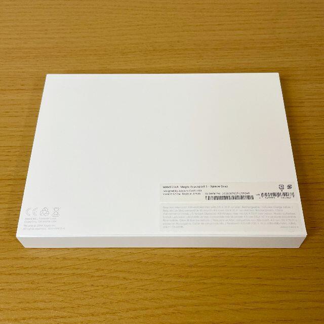 Apple(アップル)の【中古美品】Magic Trackpad 2 スペースグレー MRMF2J/A スマホ/家電/カメラのPC/タブレット(PC周辺機器)の商品写真