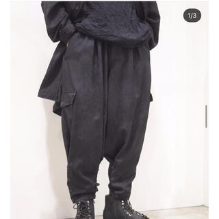 ヨウジヤマモト(Yohji Yamamoto)のyohji yamamoto 20aw ムラ染裾ボタンパンツ(その他)