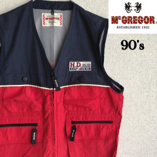 マックレガー(McGREGOR)の90s Mc GERGOR ナイロン　ベスト　フィッシング　マクレガー　Mサイズ(ベスト)