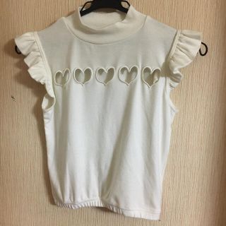 ワンスポ(one spo)のone spo ハートくりぬきトップス(Tシャツ(半袖/袖なし))