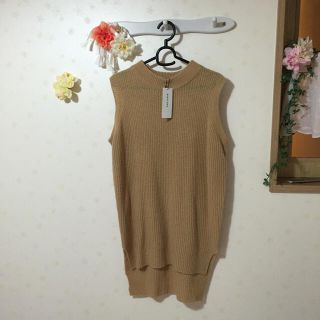 バビロン(BABYLONE)の最終価格☆バビロン♡ロングニットベスト 新品タグ付き(ベスト/ジレ)