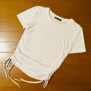 ザラ(ZARA)のZARAザラ白Ｔシャツカットソー(Tシャツ(半袖/袖なし))