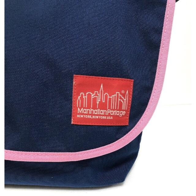 Manhattan Portage(マンハッタンポーテージ)のマンハッタンポーテージ バッグ ネイビー ピンク S 1 2103253 メンズのバッグ(メッセンジャーバッグ)の商品写真