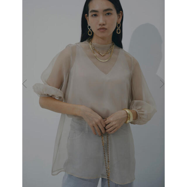 Ameri VINTAGE - AIRLY SHEER BLOUSEの通販 by sonmin|アメリ