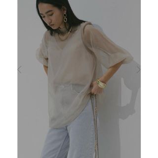 Ameri VINTAGE - AIRLY SHEER BLOUSEの通販 by sonmin|アメリ