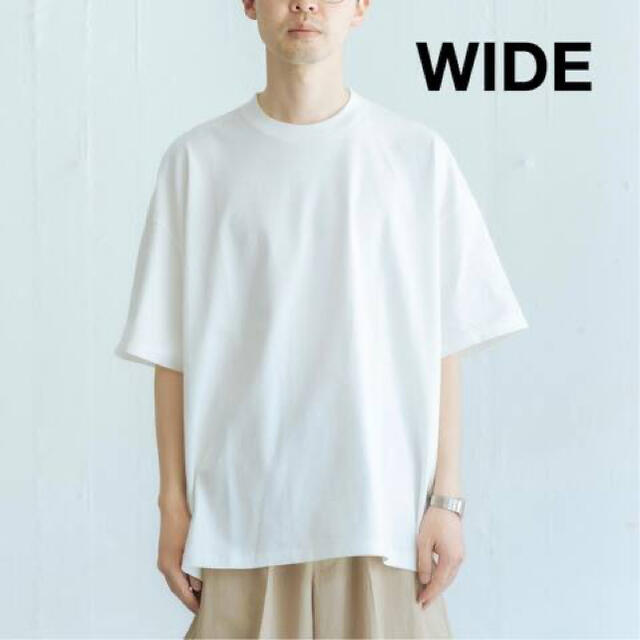 COMOLI(コモリ)のL'ECHOPPE【LE / エルイー】WIDE 17/-テンジクC/N S/S メンズのトップス(Tシャツ/カットソー(半袖/袖なし))の商品写真