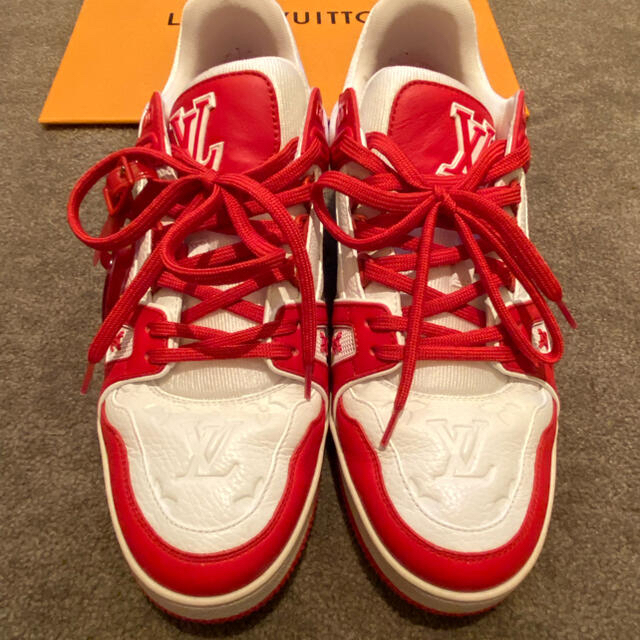 ルイヴィトン LV TRAINER レッド RED サイズ8  正規店購入