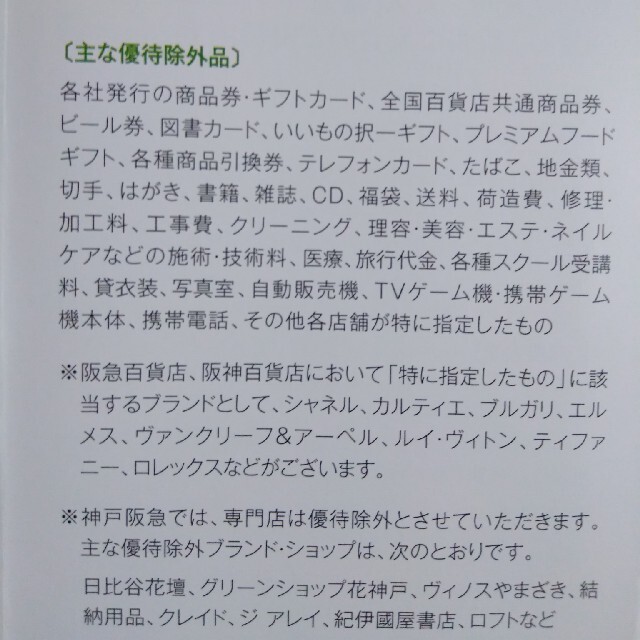 H2O エイチツーオー 株主優待券 1枚 チケットの優待券/割引券(ショッピング)の商品写真