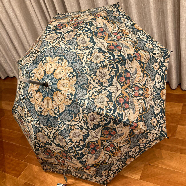 フルトン  ウィリアム・モリス  傘  雨傘  いちご泥棒  ストロベリーシーフ約90cm素材
