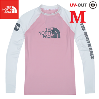 ザノースフェイス(THE NORTH FACE)のフォロー割引❗ ノースフェイス ラッシュガード レディース 長袖 M K160A(Tシャツ(長袖/七分))