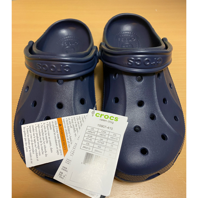 crocs(クロックス)のクロックス　レイレン　公式サイト購入　ネイビー26cm メンズの靴/シューズ(サンダル)の商品写真