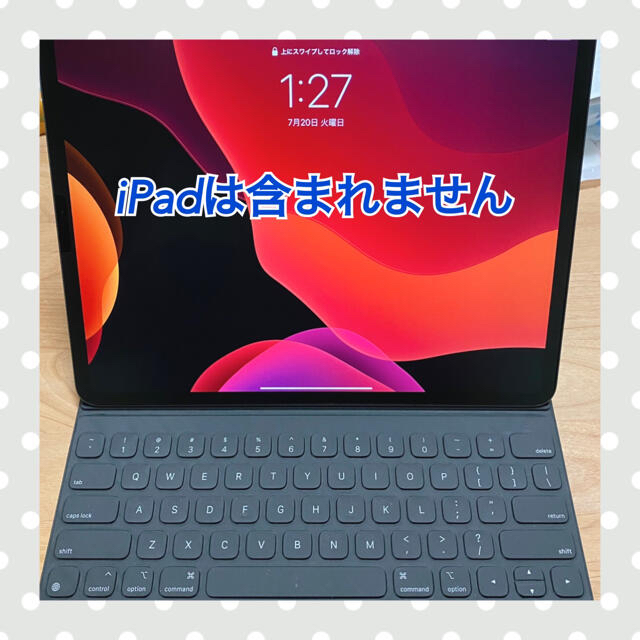 Apple(アップル)の【美品】Smart keyboard folio 英語US スマホ/家電/カメラのスマホアクセサリー(iPadケース)の商品写真