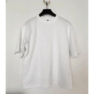 ユニクロ(UNIQLO)の未使用■UNIQLO U エアリズムコットンオーバーサイズTシャツ L(Tシャツ/カットソー(半袖/袖なし))