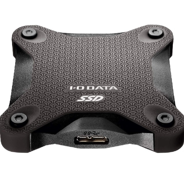 IODATA(アイオーデータ)のポータブルSSD  480GB       SSPHUT480K    USB3 スマホ/家電/カメラのPC/タブレット(PC周辺機器)の商品写真