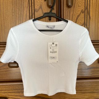 ザラ(ZARA)の最終値下げです！ZARA クロップド丈トップス(Tシャツ(半袖/袖なし))