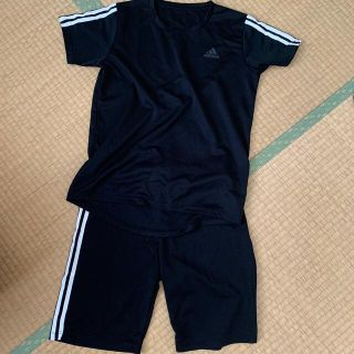 アディダス(adidas)のアディダス　部屋着　黒(パジャマ)