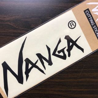 ナンガ(NANGA)の★補強あり発送★新品未使用　ナンガ　カッティングステッカー　黒(その他)