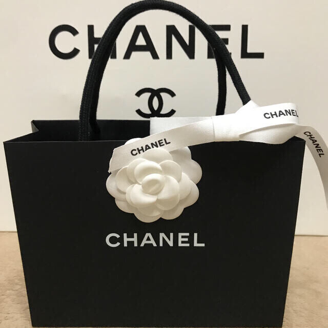 CHANEL(シャネル)の❤️CHANEL❤️カメリアとおリボン付きショッパー🎀とマスクケース❤️セット レディースのバッグ(ショップ袋)の商品写真