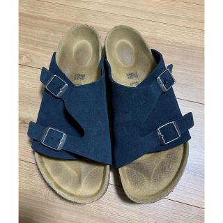 ビルケンシュトック(BIRKENSTOCK)のビルケンシュトック チューリッヒ　Zurich ネイビー　スエード　39 メンズ(サンダル)