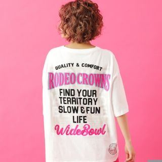 ロデオクラウンズワイドボウル(RODEO CROWNS WIDE BOWL)の新品0528記念ホワイト(Tシャツ(半袖/袖なし))