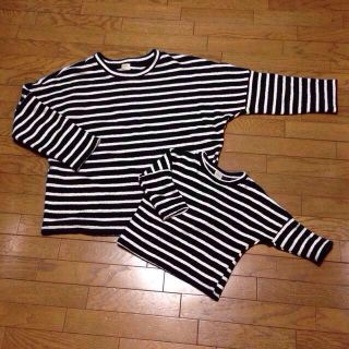 親子お揃い♡ボーダートップス(その他)