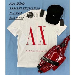 アルマーニエクスチェンジ(ARMANI EXCHANGE)のAXロゴ　Tシャツ07D　M　新品タグ付き　アルマーニエクスチェンジ　ギフトにも(Tシャツ/カットソー(半袖/袖なし))