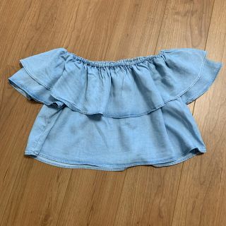 ザラ(ZARA)のZARA ショート丈　オフショル(カットソー(半袖/袖なし))