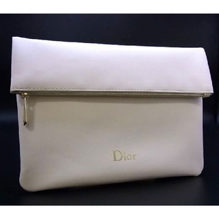 クリスチャンディオール(Christian Dior)のクリスチャン・ディオール　クラッチバッグ・化粧ポーチ　アイボリー(クラッチバッグ)