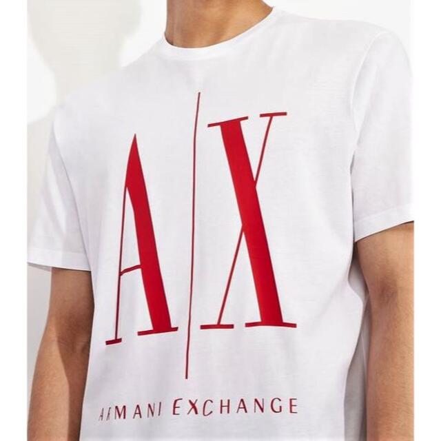 AX　Tシャツ07D　Lサイズ　ロゴ　新品　アルマーニ　8NZTPA