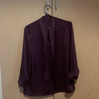 スーツカンパニー(THE SUIT COMPANY)の秋のパープルカットソー(カットソー(長袖/七分))