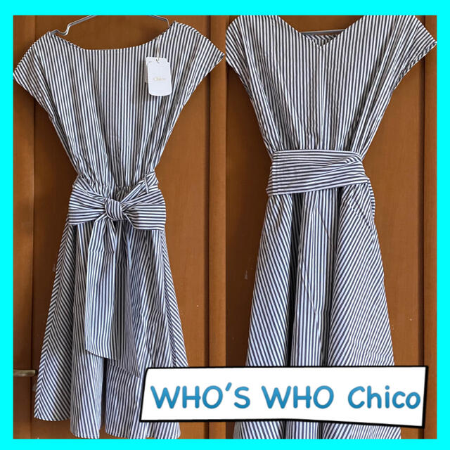 who's who Chico(フーズフーチコ)の新品♡ WHO’S WHO Chico ♡ノースリーブワンピース レディースのワンピース(ひざ丈ワンピース)の商品写真