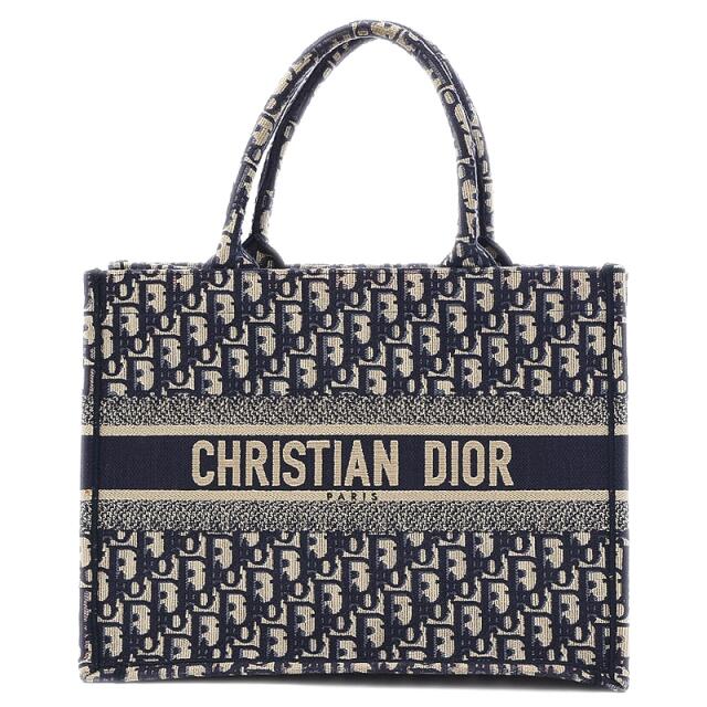 Dior(ディオール)のディオール ブックトート スモール トートバッグ オブリーク ネイビー M129 レディースのバッグ(トートバッグ)の商品写真