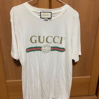 グッチ(Gucci)のGUCCI ロゴ　刺繍　Tシャツ(Tシャツ/カットソー(半袖/袖なし))