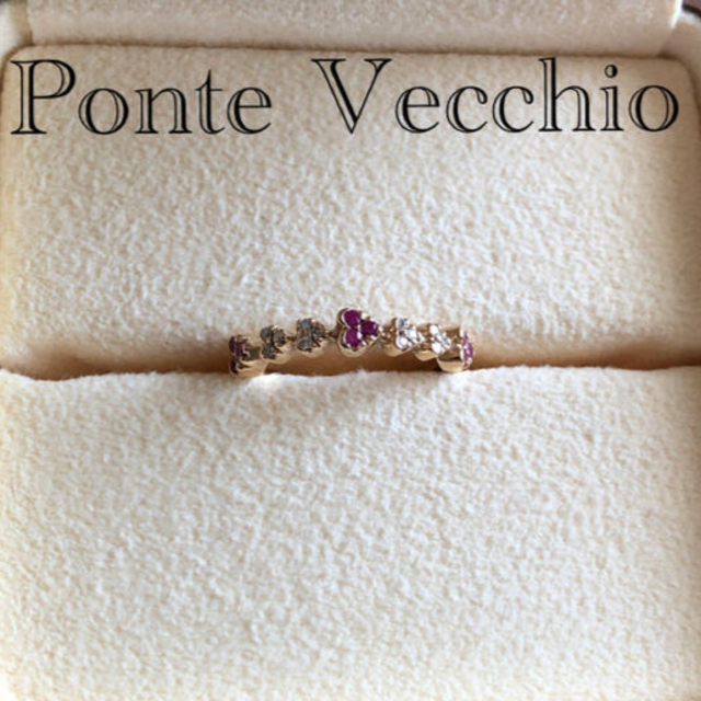 PonteVecchio   k💕ポンテヴェキオ ダイヤモンドリング ハートリング
