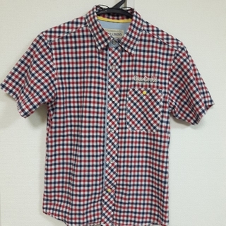 ブルークロス(bluecross)のBlueCross　半袖チェックシャツ　M(150)(Tシャツ/カットソー)
