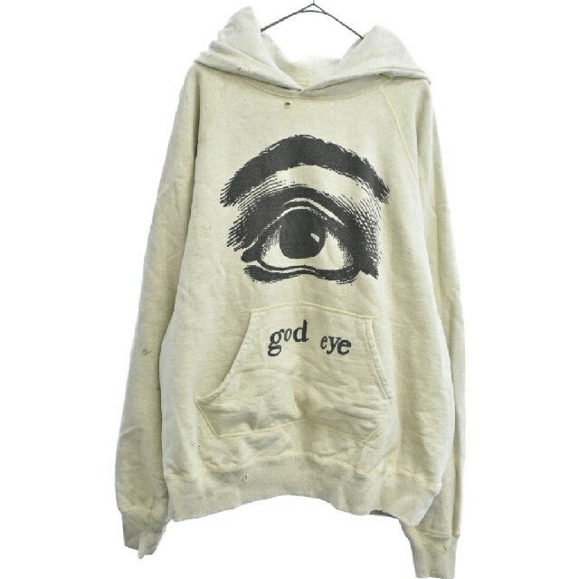 SAINT MICHAEL XL GOD EYE HOODIE GRAY