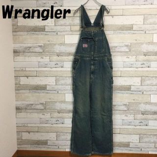 ラングラー(Wrangler)の【人気】ラングラー デニムオーバーオール ブルー サイズM(サロペット/オーバーオール)