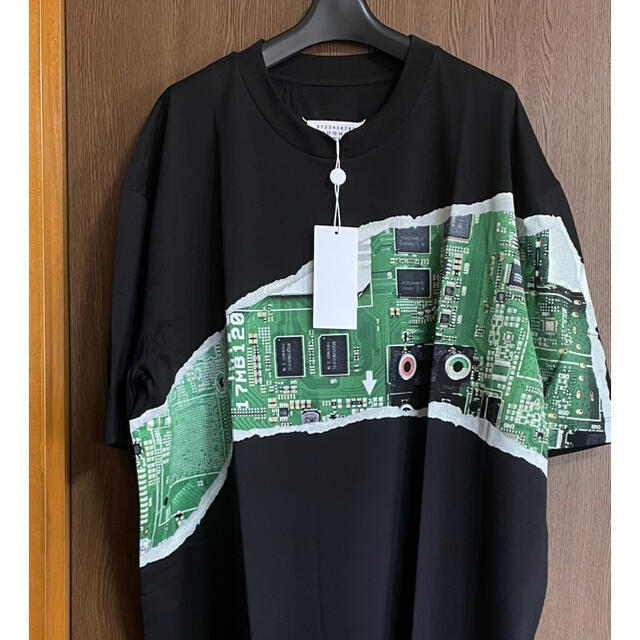 黒48新品 メゾン マルジェラ オーバーサイズ Mother Tシャツ ブラック