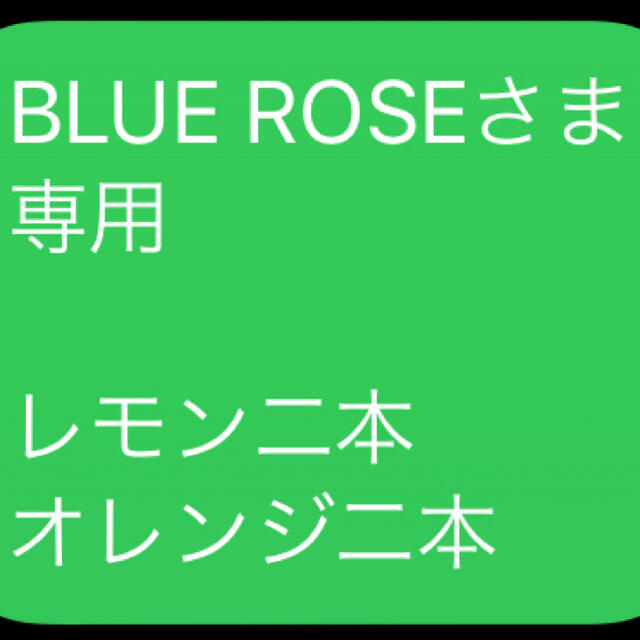 BLUE ROSEさま 専用  レモン二本 オレンジ二本