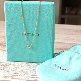 ティファニー(Tiffany & Co.)のティファニー　バイザヤード　ダイヤ一粒ネックレス　0.08カラットクリーニング済(ネックレス)