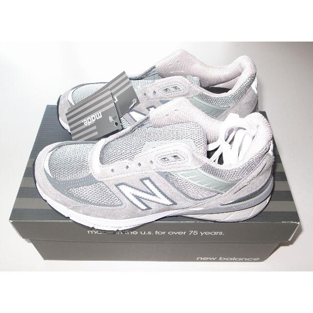 new balance W990v5 W990GL5 grey US7 24cm - スニーカー