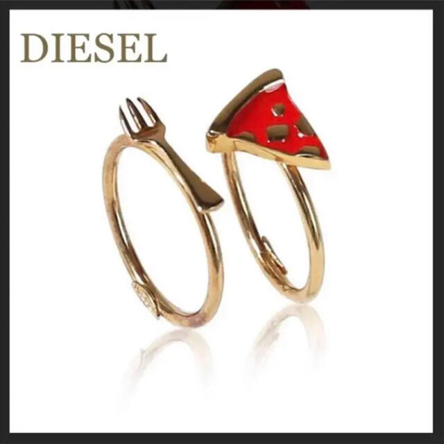 DIESEL(ディーゼル)の◇新品◆ DIESEL ディーゼル 真鍮製 2連リング 指輪 レディースのアクセサリー(リング(指輪))の商品写真