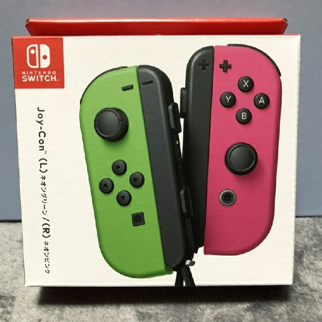 Nintendo Switch(ニンテンドースイッチ)の任天堂　switch　ｼﾞｮｲｺﾝ　ネオングリーン、ピンク　新品未開封品 エンタメ/ホビーのゲームソフト/ゲーム機本体(その他)の商品写真