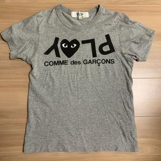 コムデギャルソン(COMME des GARCONS)のコムデギャルソン PLAY Tシャツ レディースSサイズ グレー(Tシャツ(半袖/袖なし))