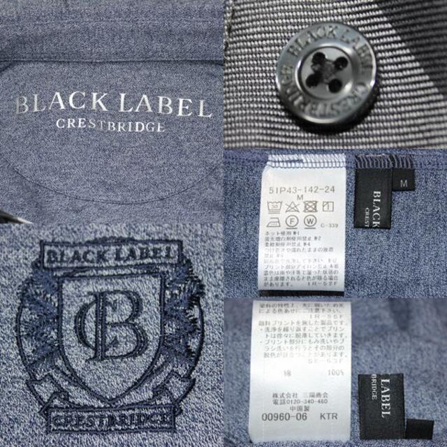 BLACK LABEL CRESTBRIDGE(ブラックレーベルクレストブリッジ)のM 新品 ブラックレーベル クレストブリッジ シャドーチェック 半袖ポロシャツ メンズのトップス(ポロシャツ)の商品写真