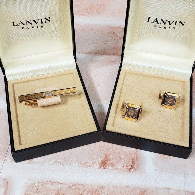 ランバン LANVIN ☆ カフスリンクス タイピン セット LANVIN カフス