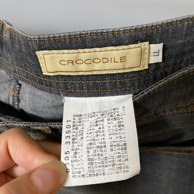 Crocodile(クロコダイル)のcrocodile クロコダイル ズボン  パンツ LLサイズ デニム レディースのパンツ(カジュアルパンツ)の商品写真