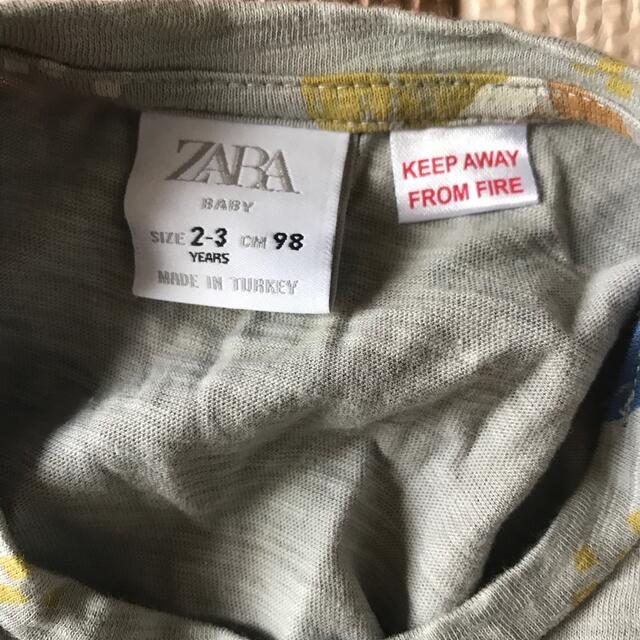 ZARA(ザラ)のZARA キッズTシャツ　98センチ キッズ/ベビー/マタニティのキッズ服女の子用(90cm~)(Tシャツ/カットソー)の商品写真
