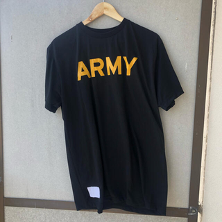 アルファインダストリーズ(ALPHA INDUSTRIES)のus army training tee black×yellow 実物(Tシャツ/カットソー(半袖/袖なし))